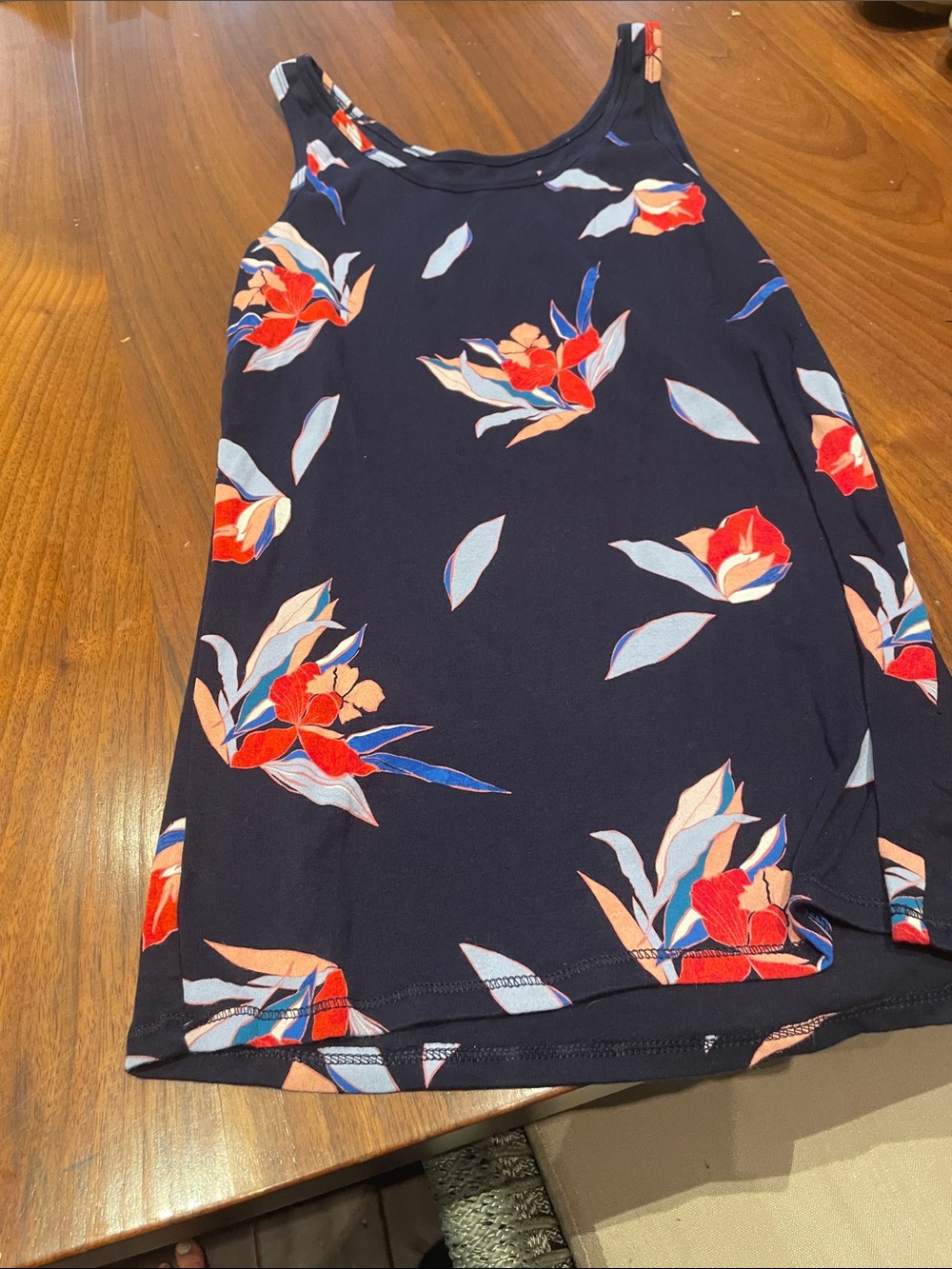 Floral Print Navy Women's Skirt